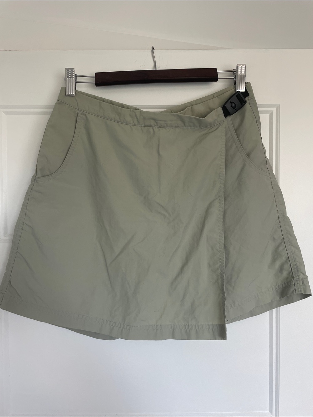MEC Light Olive Wrap Skort with Side Buckle